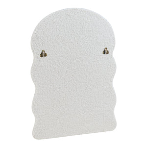 Wandspiegel Brummen rechthoekig 80x60 cm wit [en.casa]