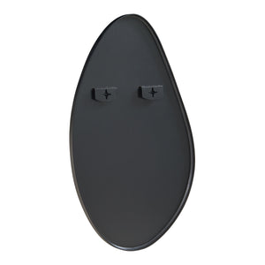 Miroir mural Orland 82 x 46 cm noir [en.casa]