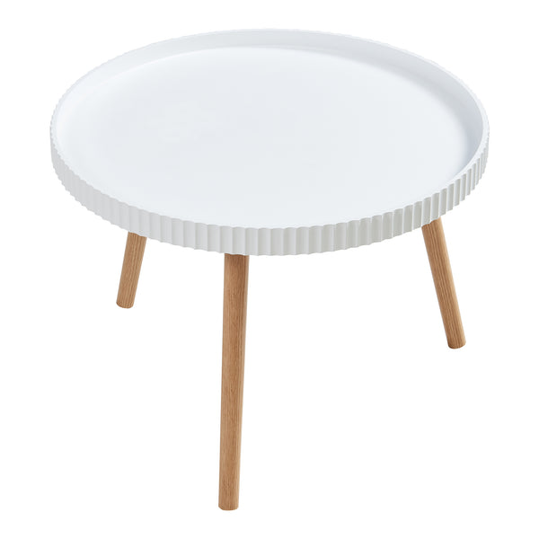 Table basse Bongard 45 x Ø 60 cm blanc [en.casa]