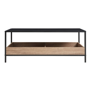 Table basse Belana 100 x 48 x 39 cm noir effet chêne [en.casa]