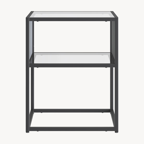 Bijzettafel Tronevn 50x40x40 cm zwart [en.casa]