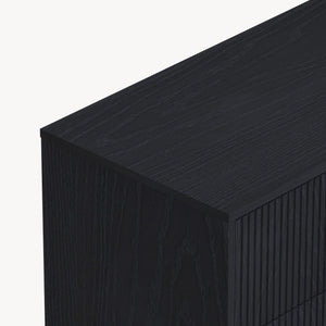 Commode Nykapin 80 x 80 x 40 cm noir [en.casa]
