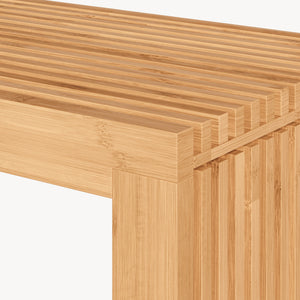 Banc à chaussures Korjad bambou 90 x 33 x 43 cm naturel [en.casa]