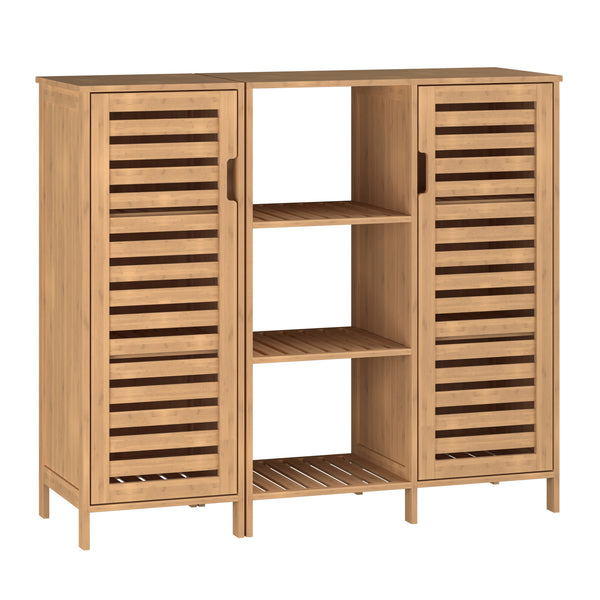 Dressoir Hakseri bamboe 87x99x33 cm naturel [en.casa]