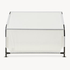 Honden tent Valevali 122x122x90 cm zwart en wit [en.casa] 