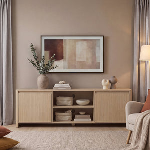 Tv-kast Takranmaa 150x40x50 cm eikenlook [en.casa]