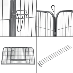 Hondenren puppyren met 4 kennelpanelen 70 cm hoog
