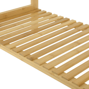 Porte-Serviettes sur Pied Kautokeino en Bambou 51 x 31 x 85 cm [en.casa]