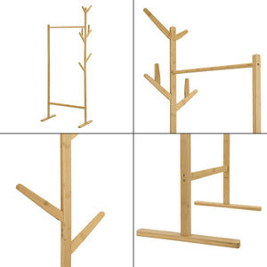 Penderie à Vêtements avec 8 Crochets Nordreisa 65 x 40 x 170 cm [en.casa]