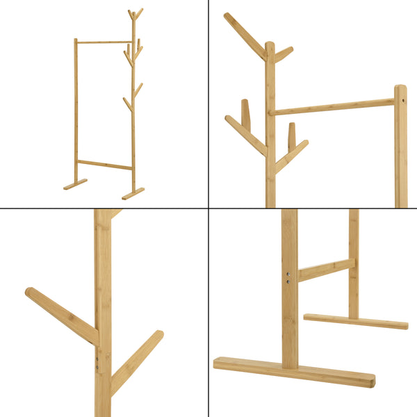 Penderie à Vêtements avec 8 Crochets Nordreisa 65 x 40 x 170 cm [en.casa]