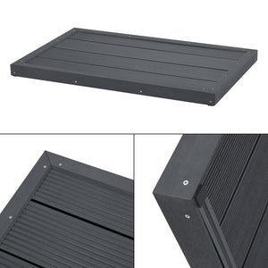 Plaque de base Nürtingen antidérapant pour douche de jardin et piscine 101 x 63 x 5,5 cm [en.casa]