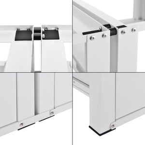 Double socle Heyen avec tiroir pour lave-linges séche-linges 127 x 54 x 31 cm [en.casa]