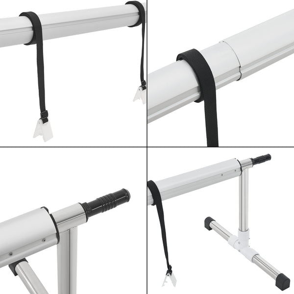 Enrouleur pour bâche de piscine Amorgo à longueur réglable 300-630 cm [en.casa]