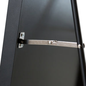 [en.casa] Spiegel vrijstaand Bugnara verstelbaar 160x40 cm zwart