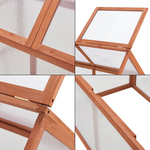 [casa.pro] Tuinkas Duiven kweekkas broeikas 100x55x41-70 cm