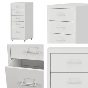 Kantoorkast Kökar op wielen 69x28x41 cm [en.casa]