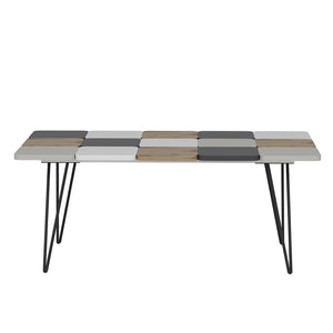 Table basse rectangulaire Give à pieds épingle à cheveux multicolore [en.casa]
