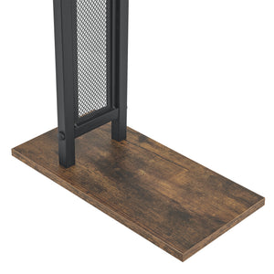 Porte-serviettes Telavi à 2 barres en acier et MDF 88 x 40 x 20 cm [en.casa]