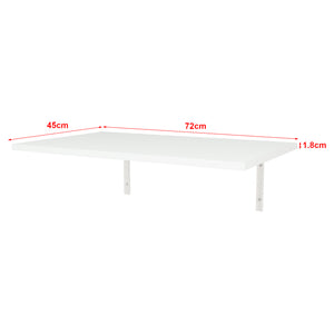 Table murale Klepp rabattable 72 x 45 cm blanc [en.casa]