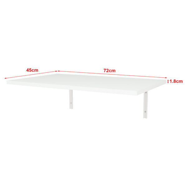 Table murale Klepp rabattable 72 x 45 cm blanc [en.casa]