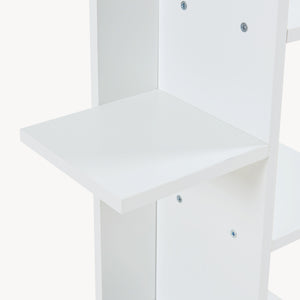 [en.casa] Boekenkast Rødekro schap 122x40x20 cm wit