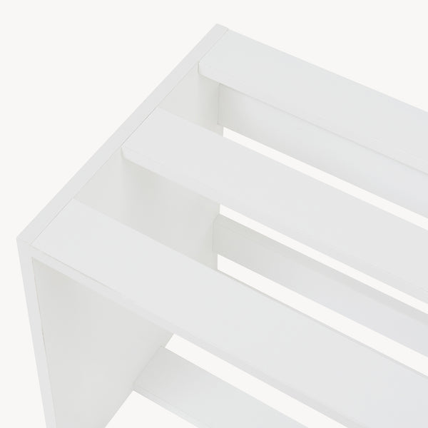 [en.casa] Bijzettafel Rønde 43x64x33 cm wit