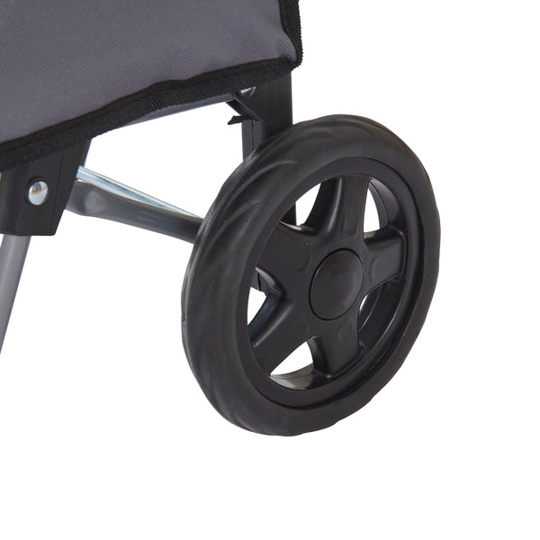 Chariot de courses Nørre 36 litres 93 x 32 x 30 cm gris foncé / noir [en.casa]