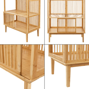 [en.casa] Halmeubel Vemb 185x80x45 cm bamboe