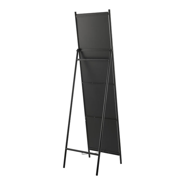 Miroir sur pied Martano 160 x 43 x 49 cm noir [en.casa]