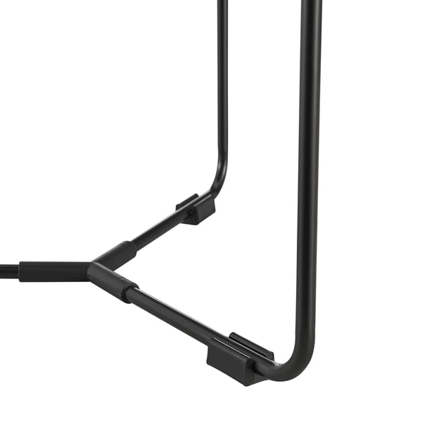 Table d'appoint Böhen 42 x 39,5 cm effet noyer noir [en.casa]
