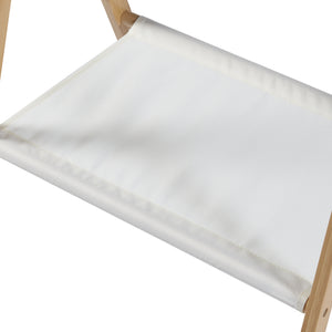 [en.casa] Bamboe kledingrek Iisalmi 156x50x57 cm houtkleurig en wit