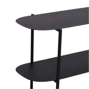 Table console Enebakk acier 70 x 90 x 32 cm noir [en.casa]