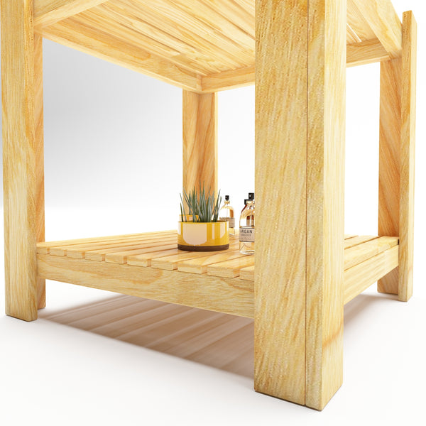 [en.casa] Salontafel Malax 45x54x54 cm houtkleurig