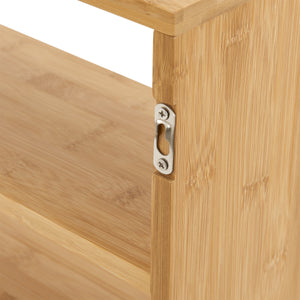 [en.casa] Wandrek keukenrek Gol 50x15x30 cm bamboe