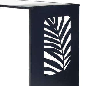 [en.casa] Bijzettafel Ulvik 50x50x35 cm zwart