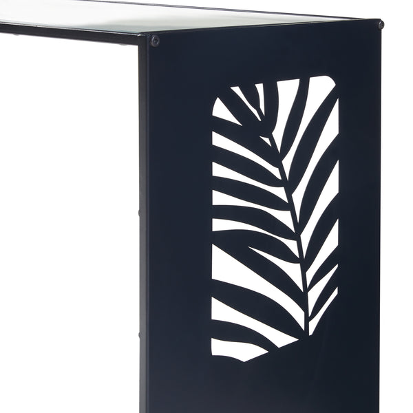 [en.casa] Bijzettafel Ulvik 50x50x35 cm zwart