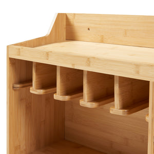 [en.casa] Gereedschap wandrek Gjemnes 86x25x45 cm bamboe