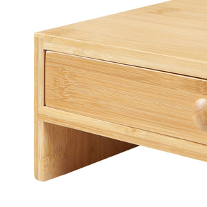 [en.casa] Monitorstandaard Hallstahammar verhoger 56x18x9,5 cm bamboe