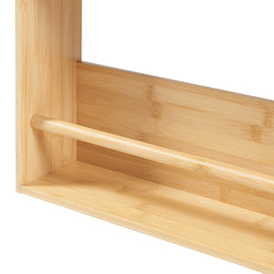 [en.casa] Wandrek Hareid met 3 planken 80x60x12 cm bamboe
