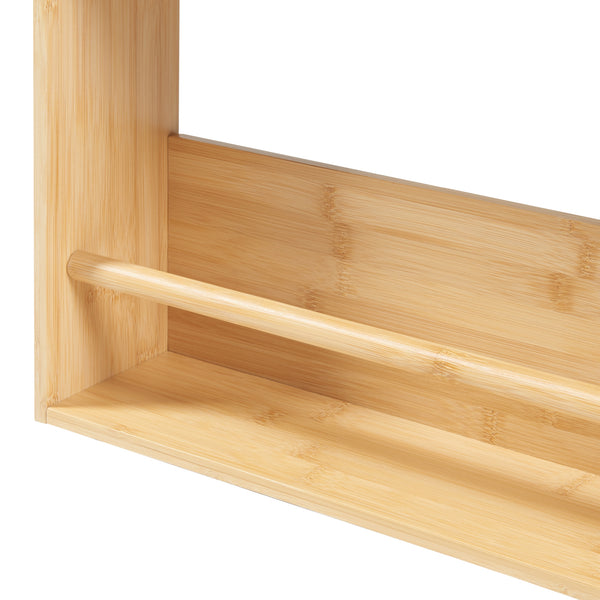 [en.casa] Wandrek Hareid met 3 planken 80x60x12 cm bamboe