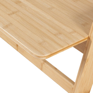 Bureau Härryda bambou 123 x 53 x 80 cm naturel [en.casa]