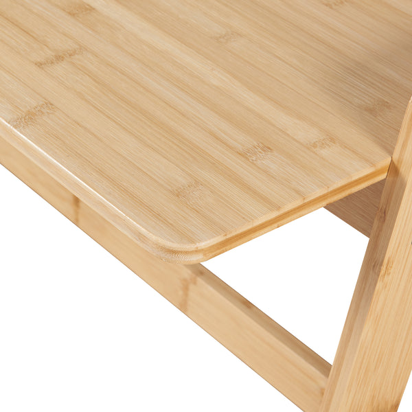 Bureau Härryda bambou 123 x 53 x 80 cm naturel [en.casa]