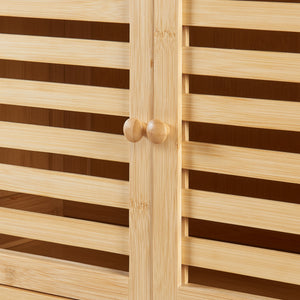 Ombouwkast Haugesund voor toilet 157,5x60x25,5 cm bamboe naturel [en.casa]