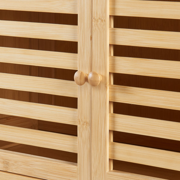 Ombouwkast Haugesund voor toilet 157,5x60x25,5 cm bamboe naturel [en.casa]