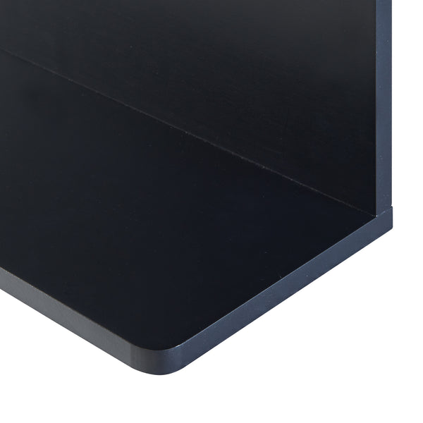 Wandplank Dønna 60x15x40 cm mdf zwart [en.casa]