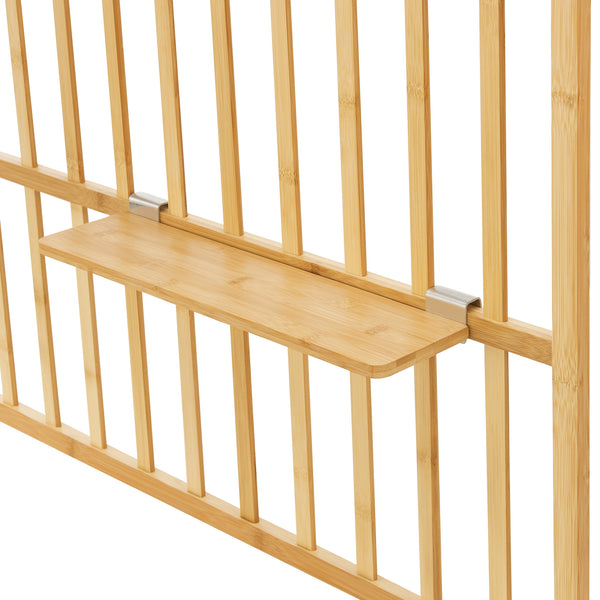 Étagère murale Røst bambou 120 x 80 x 13 cm naturel [en.casa]