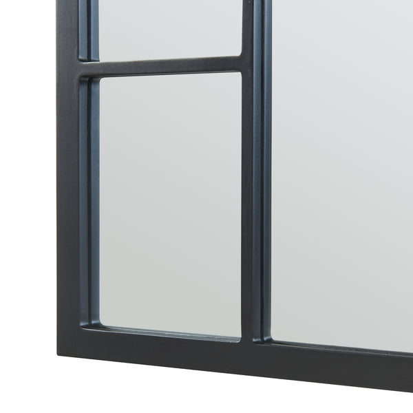 [en.casa] Wandspiegel Enonkoski 90x60 cm zwart