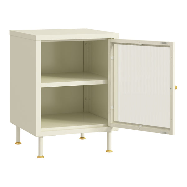 Nachtkast Lindau 56x40x40 cm cremewit [en.casa]