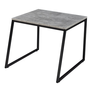 Lot de 2 tables basses gigognes Hyllestad noir effet béton [en.casa]