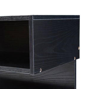 Wandrek Gauldal 56,5x30x31,5 cm zwart [en.casa]
